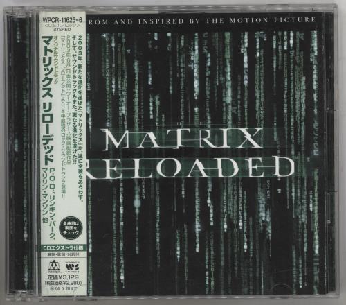 Original Soundtrack The Matrix Reloaded Japanese Promo 2 CD